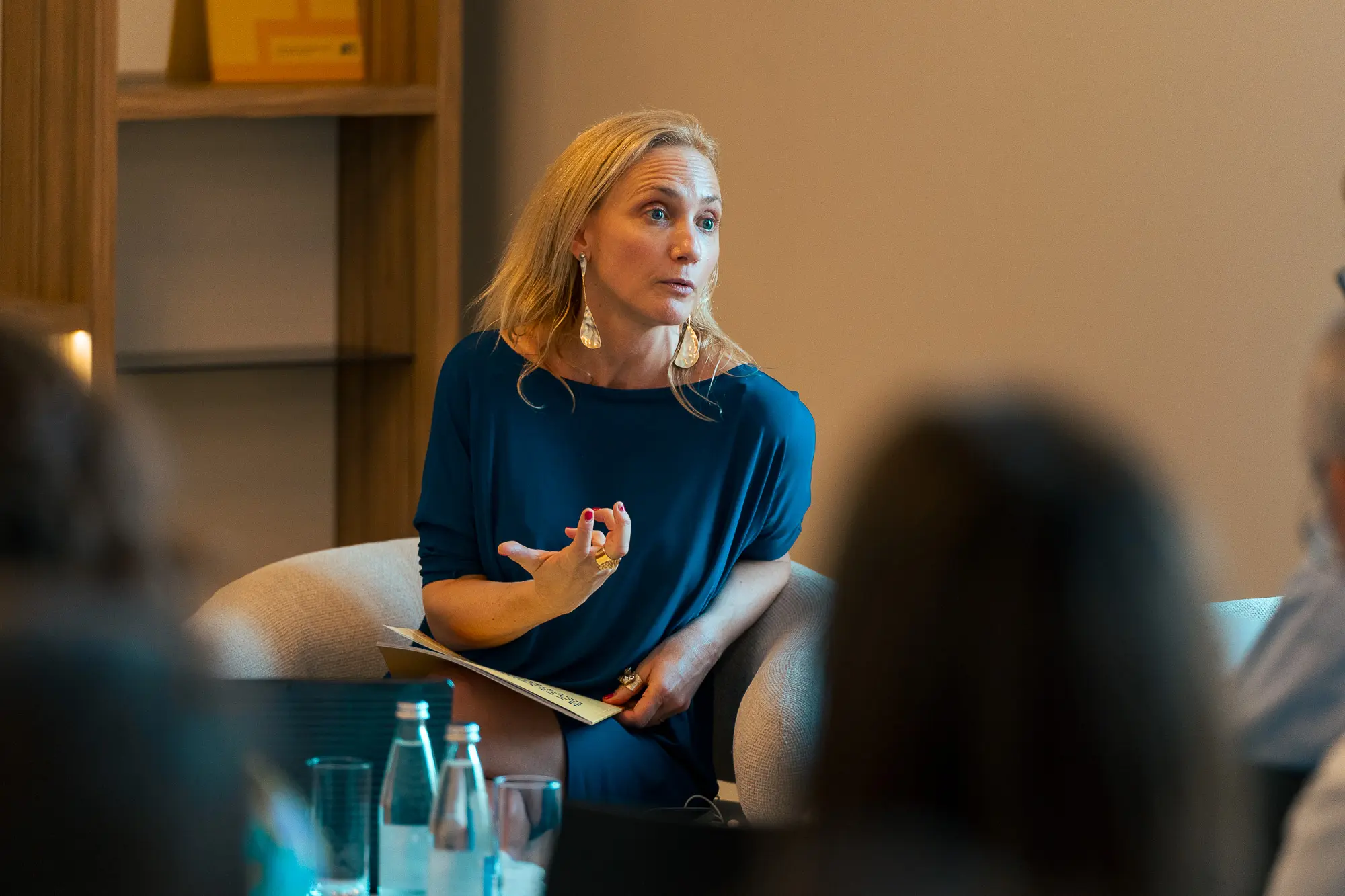 Sophie Chassat lors du lancement du premier numéro de la revue, le 16 juillet 2026.